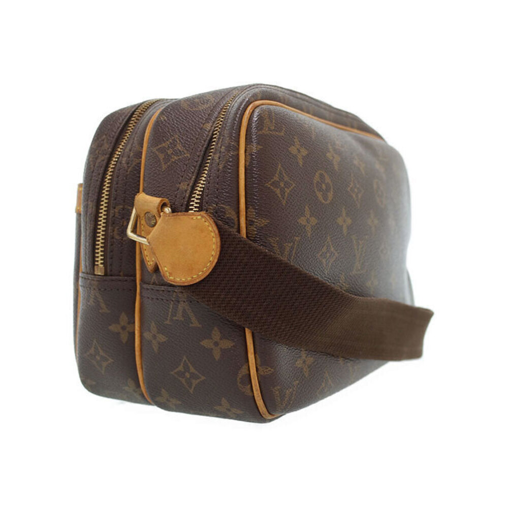 Louis Vuitton Leather Brown Bag Shoulder Reporter Monogram - Picture 1 of 8